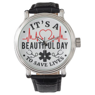 Montre C'est une belle journée pour sauver des vies