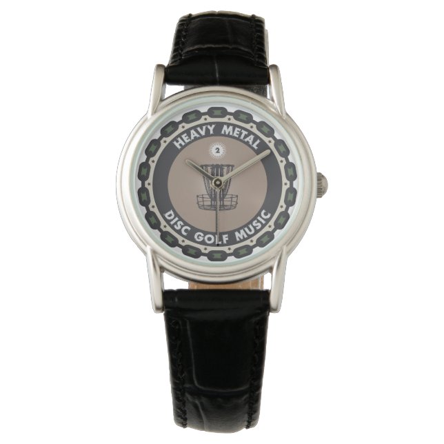 Montre Chaînes de golf sur disque (devant)