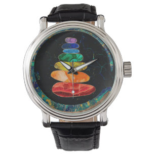 Montre Chakras Zen Stones et Enso circle