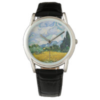 Champ de blé Van Gogh avec Cyprès. Impressionnisme