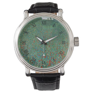 Montre Champ de pavots par Gustav Klimt, Art Nouveau vint