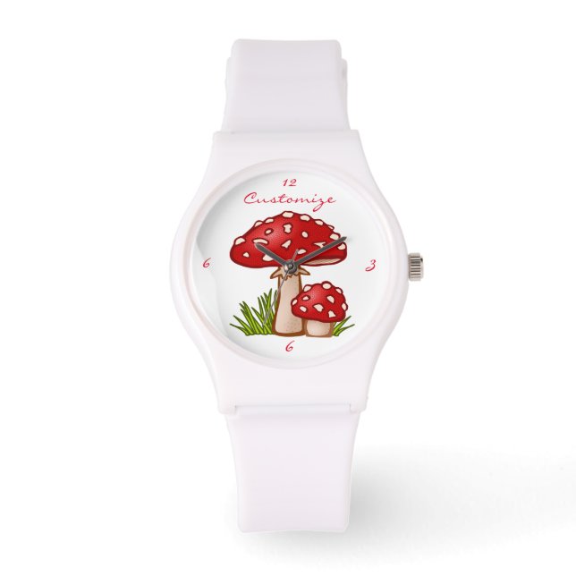 Montre Champignons Amanita Rouge Thunder_Cove (Recto)