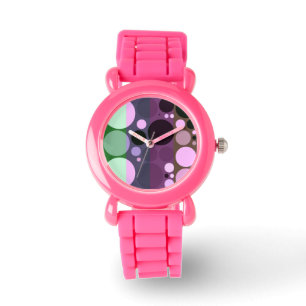Montre Changements d'humeur, couleurs chaudes cercles des