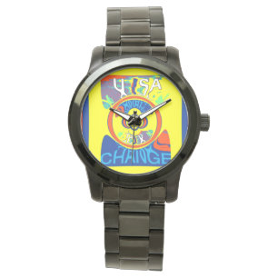 Montre Changer le monogramme personnalisé surdimensionné