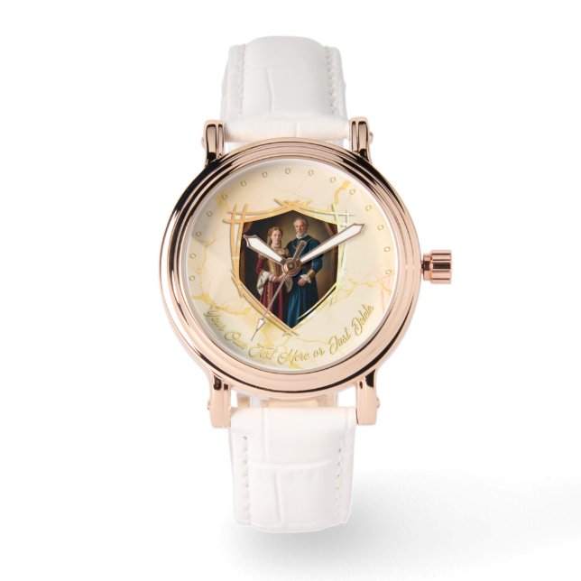 Montre Chapeau de chevalier Armoiries médiévales Ancien c (Recto)