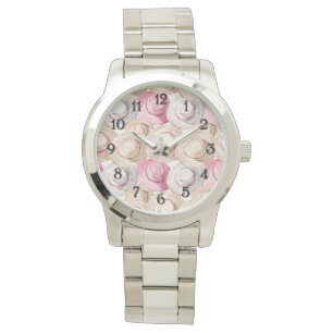 Montre Chapeaux de paille blancs crème rose