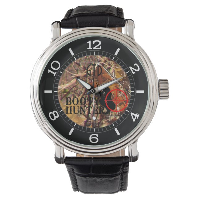 Montre Chasseur de bottes sur le cadran de camouflage d'a (devant)