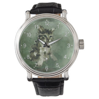 Montre Chat aquarelle