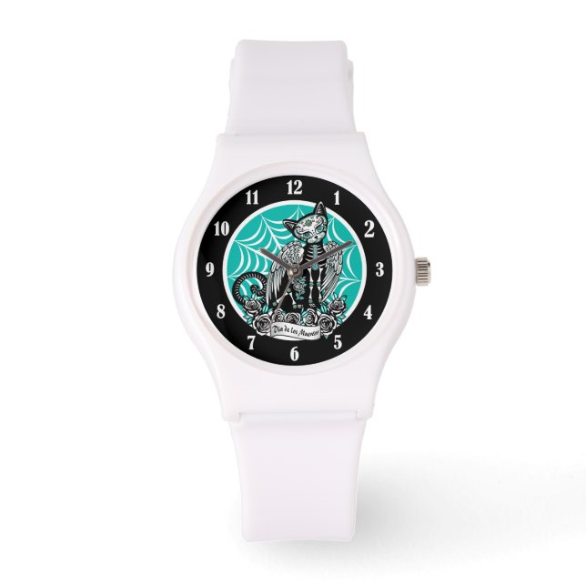Montre Chat crâne sucre (Recto)