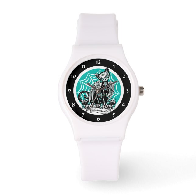 Montre Chat crâne sucre (Recto)