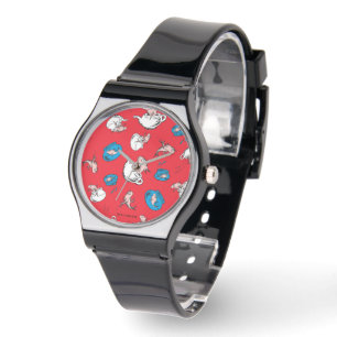 Montre Chat Dans Le Casquette Le Motif rouge poisson