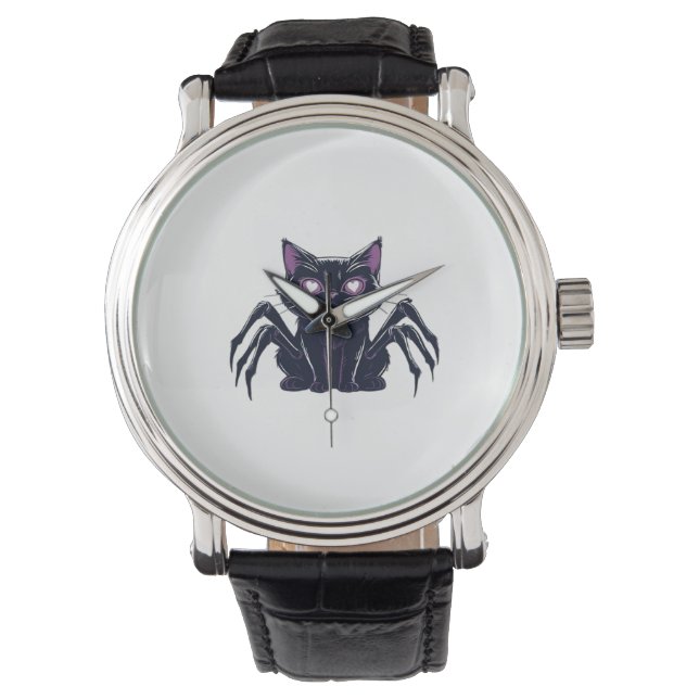 Montre Chat déplaisant - Jambes d'araignée et yeux de coe (devant)