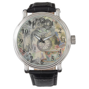 Montre Chat du Cheshire Alice au Pays des Merveilles Clas
