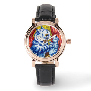 Montre Chat et ses chatons