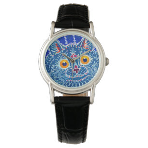 Montre Chat gothique bleu