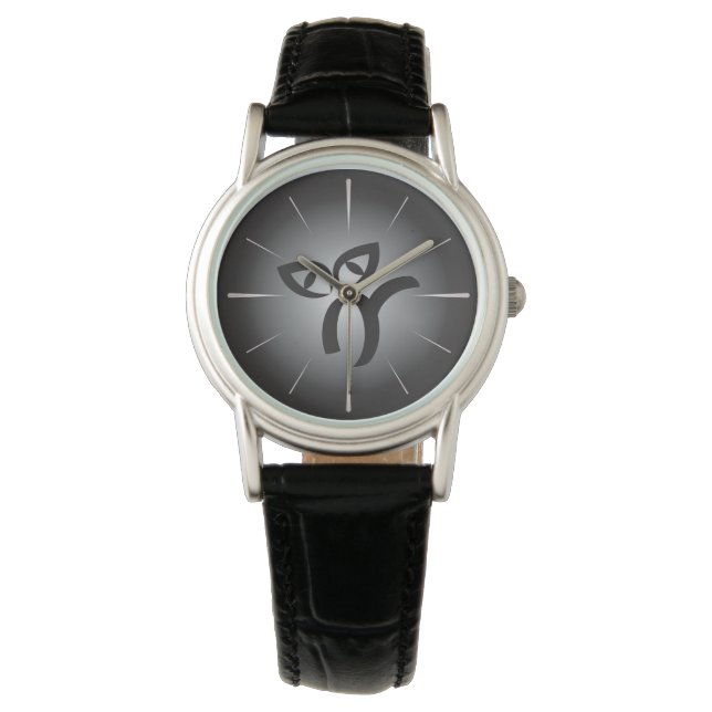 Montre Chat noir d'Halloween (devant)