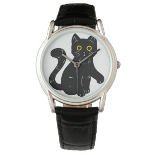 Montre Chat noir Halloween enfants T-shirt