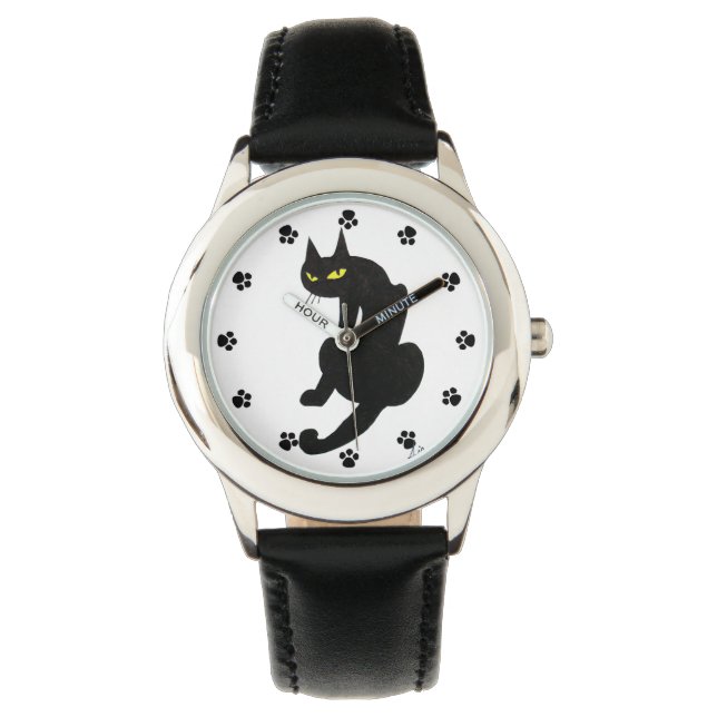 Montre CHAT NOIR NINJA Pws WRIST WATCH (devant)