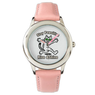 Montre Chat Restez Positif