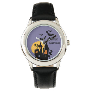 Montre Château hanté, effrayant, Joyeux Halloween