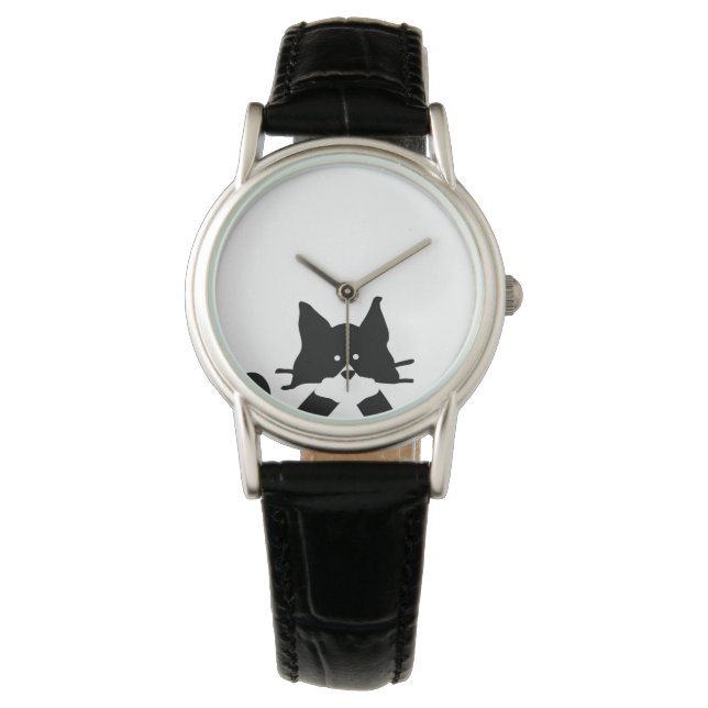 Montre Chaton couvrant la bouche (devant)