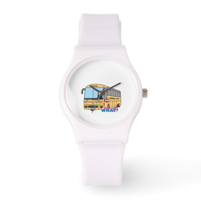 Montre Chauffeur de bus scolaire sombre (Recto)