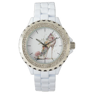 Montre Chaussure florale