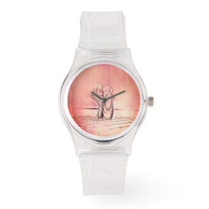Montre Chaussures de ballet rose à Pointe
