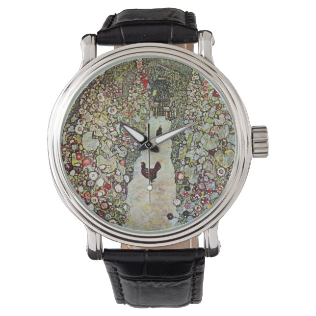 Montre Chemin de jardin avec poulets, Gustav Klimt, Art N (devant)