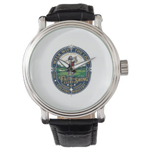 Montre Chemise de golf Jésus Dessin basé sur la foi_1