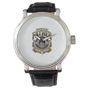 Montre Chemise de gravure vintage de coup de poing de pèr