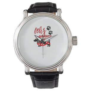 Montre Chemise de Noël Dachshund _ Funny Feliz Naughty Do