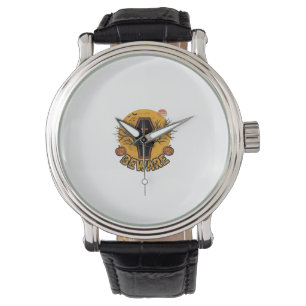 Montre Chemise vintage Beware Halloween Coffin Pumpkin De