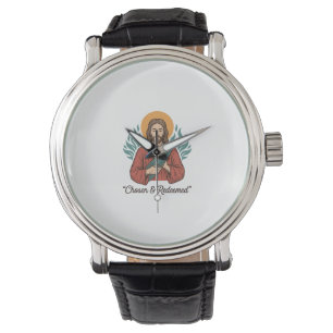 Montre Chemise vintage chrétienne Jésus choisie et rachet