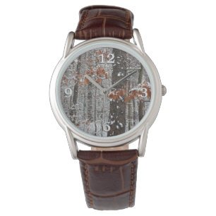 Montre Chênes couverts de neige hiver Photographie de la