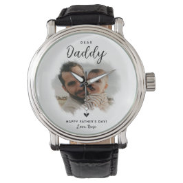 Montre Cher papa | Fête des pères de coeur photo moderne
