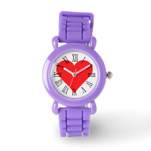 Montre Chéri Saint Valentin Veille de coeur rouge