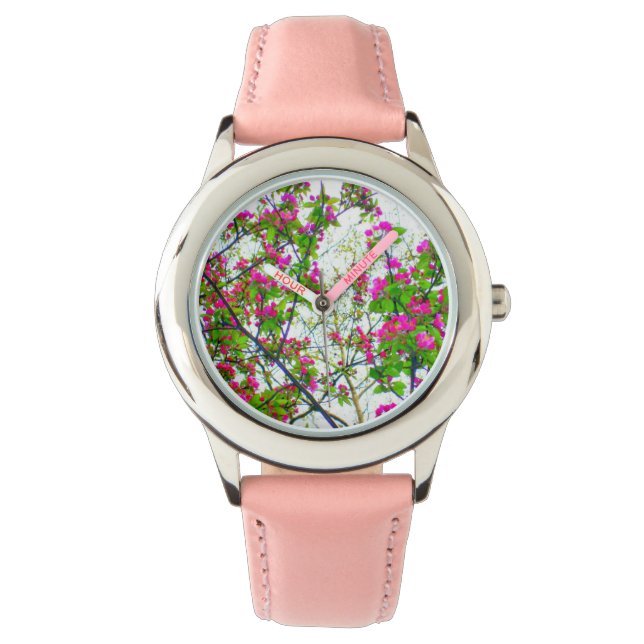 Montre 'Cherry Blossom Abstrait' (devant)