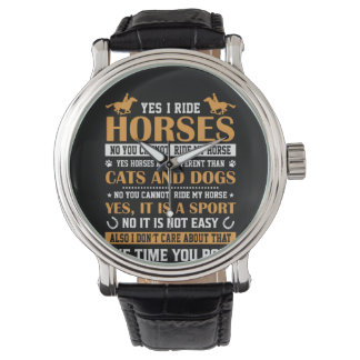 Montre Cheval Art Oui I Ride Chevaux