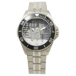 Montre Cheval blanc galopant