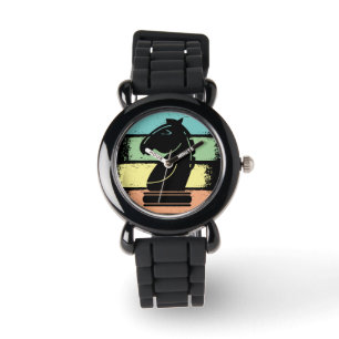 Montre Cheval d'échecs Rétro