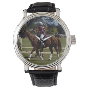 Montre Cheval Polo Lacrosse, Sur Un Fabuleux Montre-Poign