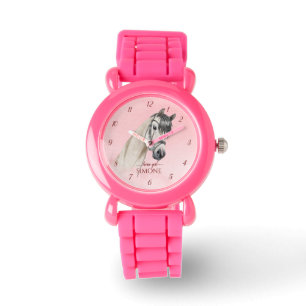 Montre Cheval portrait poney filles regarder les enfants