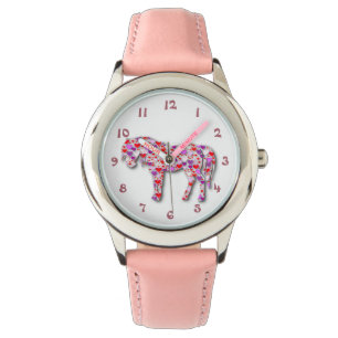 Montre Cheval rose classique Pony