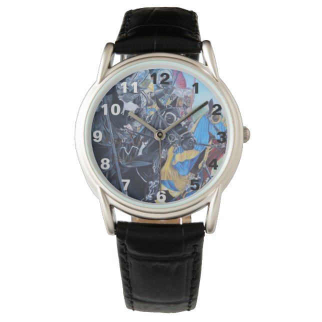 Montre chevaliers médiévaux historiques jouant sur les ch (devant)
