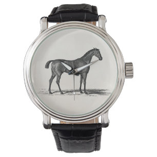 Montre Chevaux anglais de course de chevaux de course de