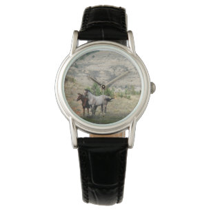 Montre Chevaux sauvages de parc national de Theodore