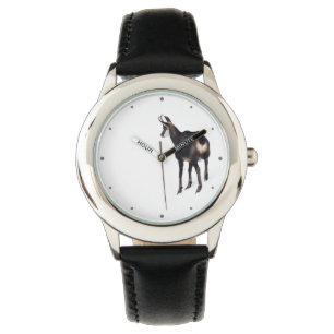 Montre Chèvre montagneuse minimaliste chamois alpin sur n