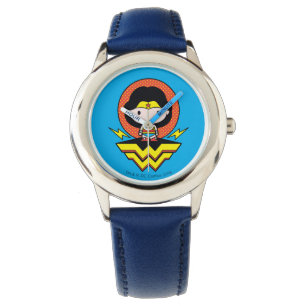 Montre Chibi Wonder Woman avec ses Pois et son logo