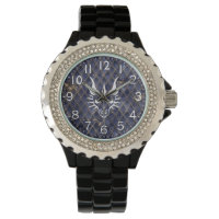Chic Dragon Head & Blue Dragon Scales Watch
